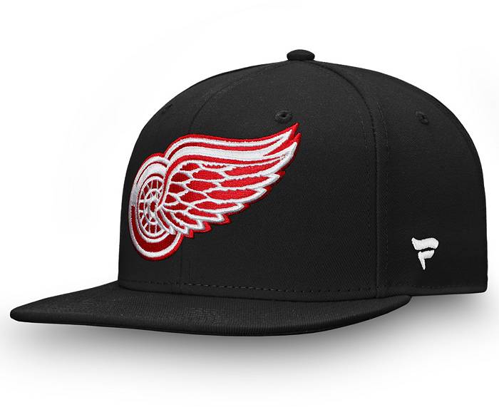 Detroit Red Wings 2T WORDMARK Black-Red Fitted Hat