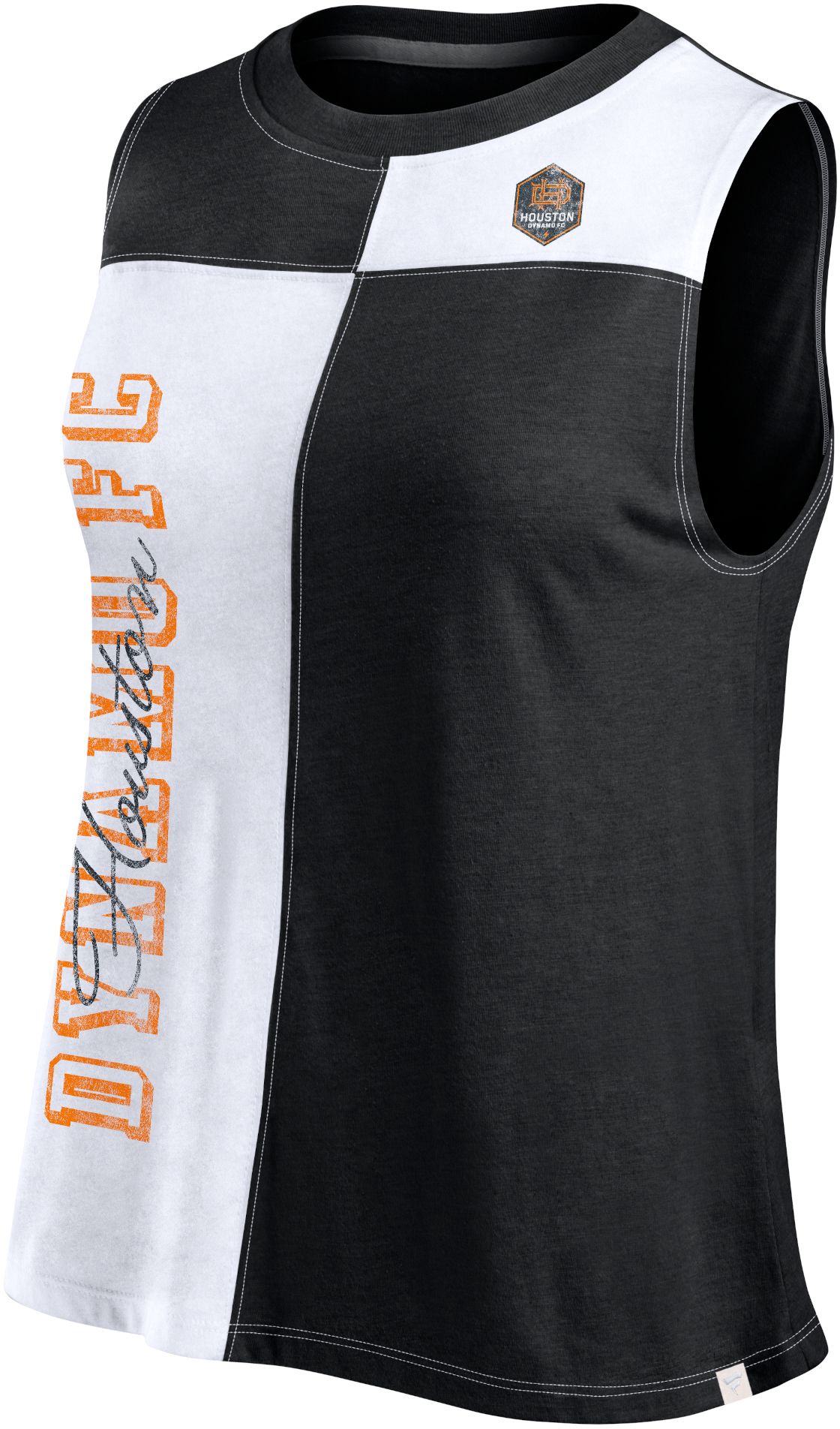 MLS Women's Houston Dynamo Color-Block Black Tank Top product image
