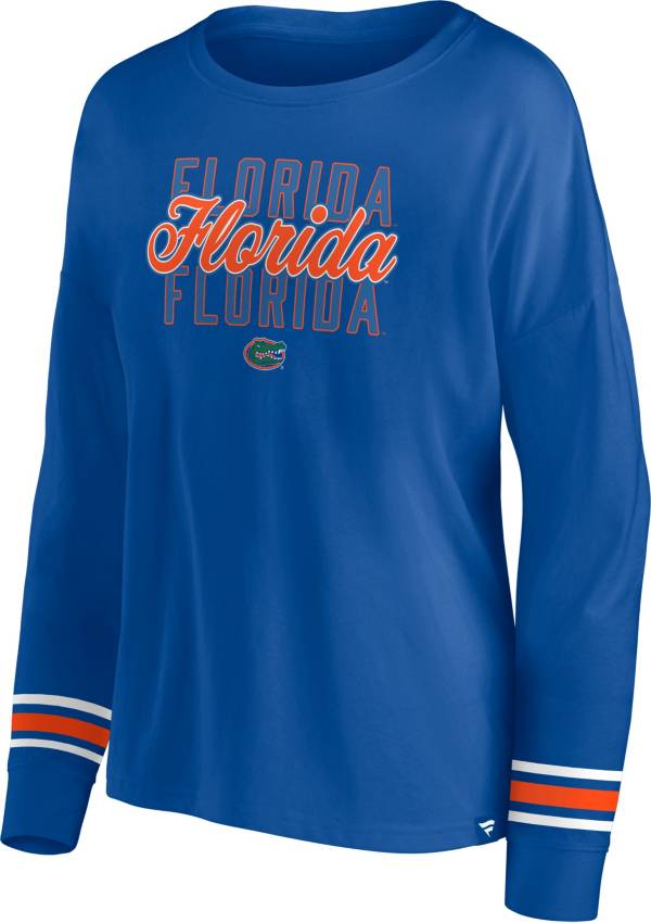 Women's Gameday Couture White Florida Gators Option Play Oversized Mesh Fashion Jersey Size: Large