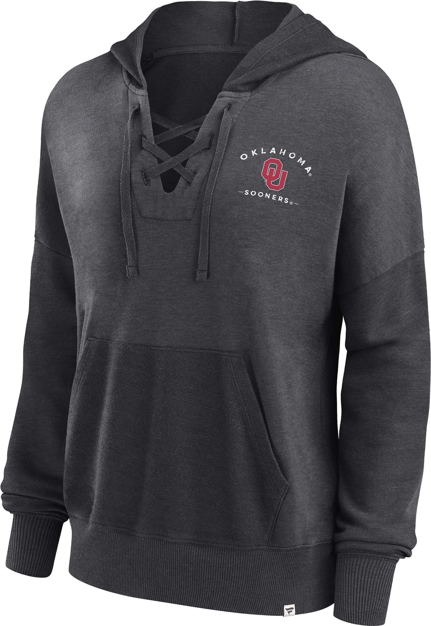 NCAA Women's Oklahoma Sooners Grey Heritage Lace Pullover Hoodie product image