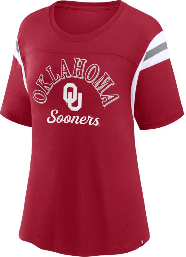 NCAA Women's Oklahoma Sooners Crimson BiBlend Colorblock T-Shirt product image