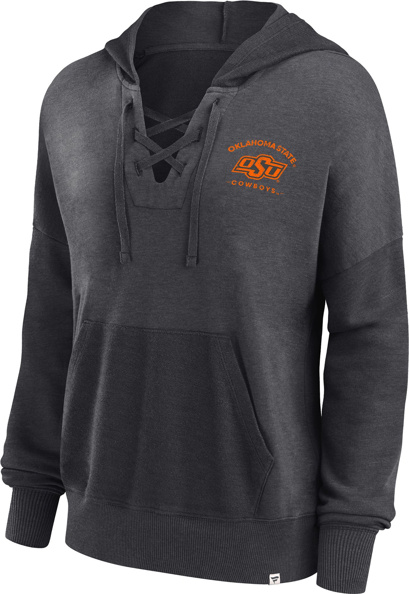 NCAA Women's Oklahoma State Cowboys Grey Heritage Lace Pullover Hoodie product image