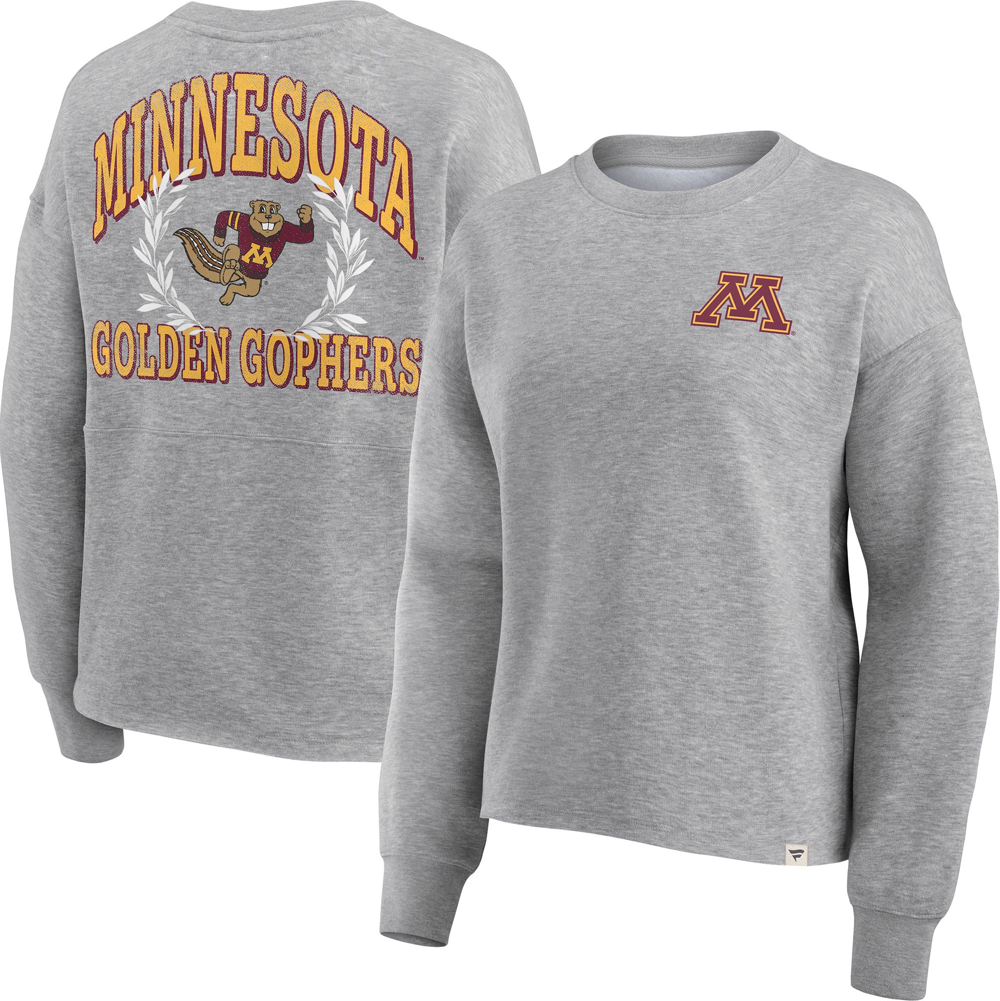 NCAA Women's Minnesota Golden Gophers Grey Heritage Crew Neck Sweatshirt product image