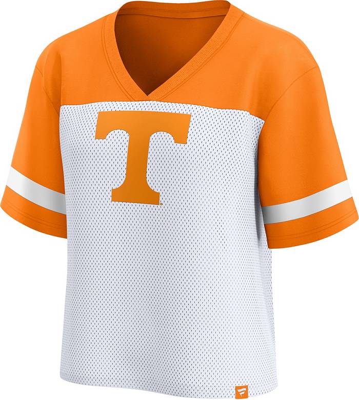 Women's Gameday Couture White Tennessee Volunteers Option Play Oversized  Mesh Fashion Jersey