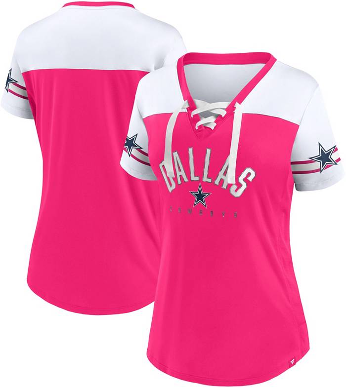 NFL Women's Dallas Cowboys Pink Jersey T-Shirt