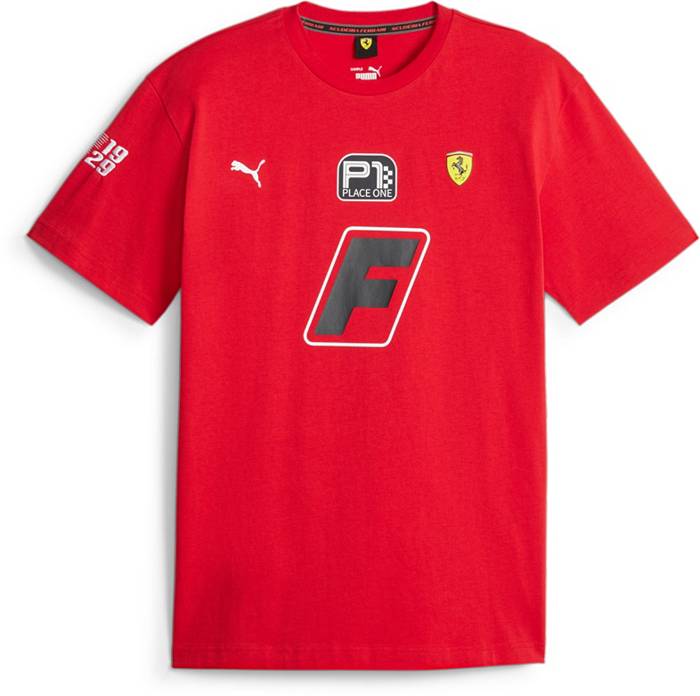 Puma Men's Ferrari Race Garage Crew T-Shirt - Rosso Corsa - Size XL