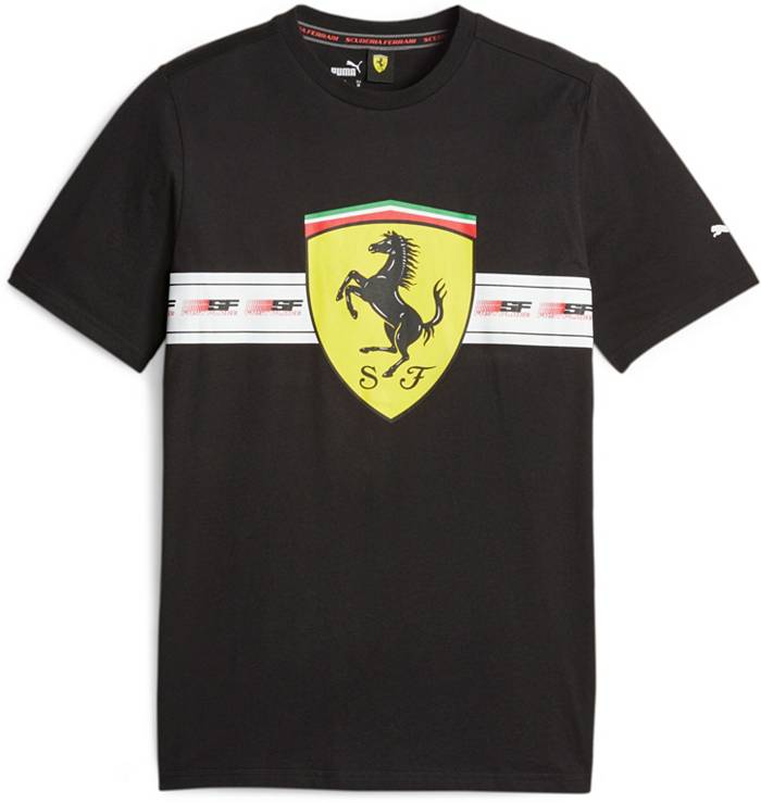 Puma Adult Ferrari Racing Black Logo T-Shirt, Men's, XL
