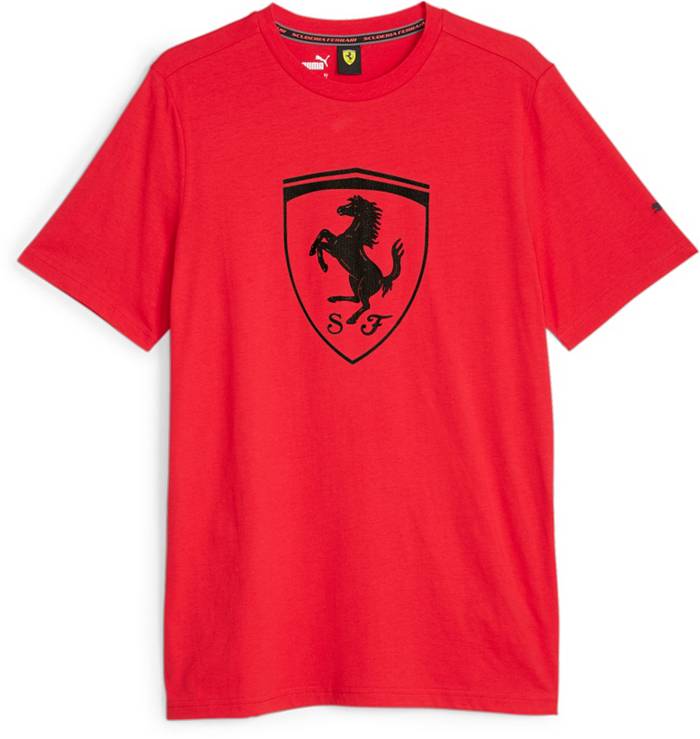 Puma Scuderia Ferrari Race Big Shield Men's Motorsport T-Shirt, Red, S