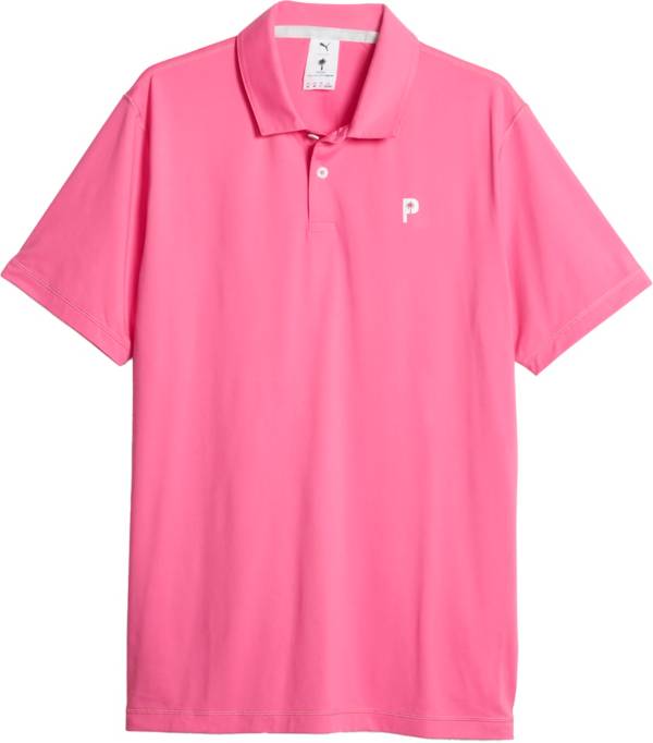 Puma pink hot sale golf shirt