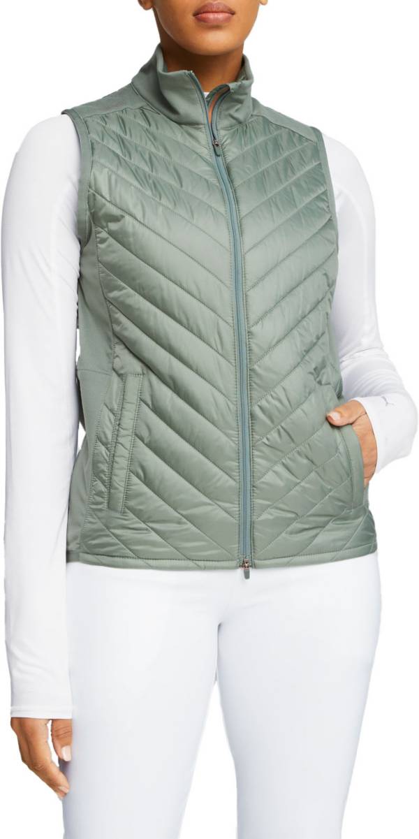 PUMA Women\'s | Galaxy Zip Frost Golf Jacket Golf Long Sleeve Quilted Full