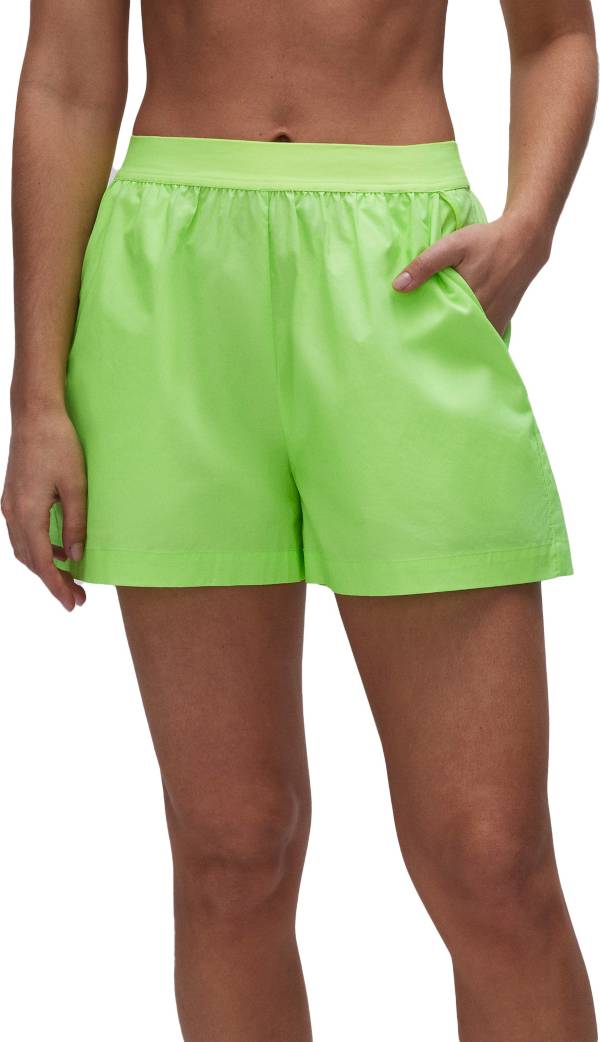 Bright green Womens Cotton Poplin Short