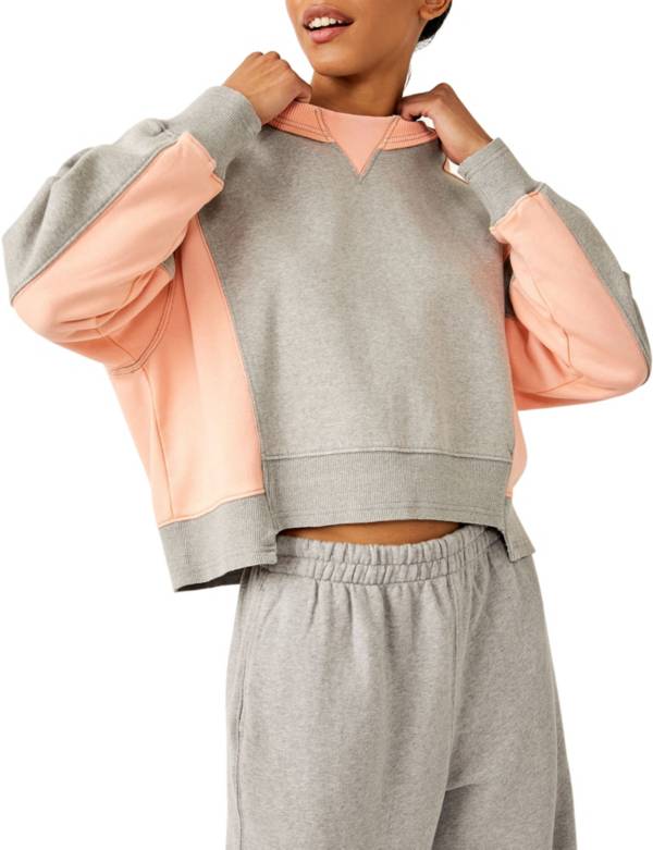 Women's Clearance Airplane Colorblock Pullover made with Organic
