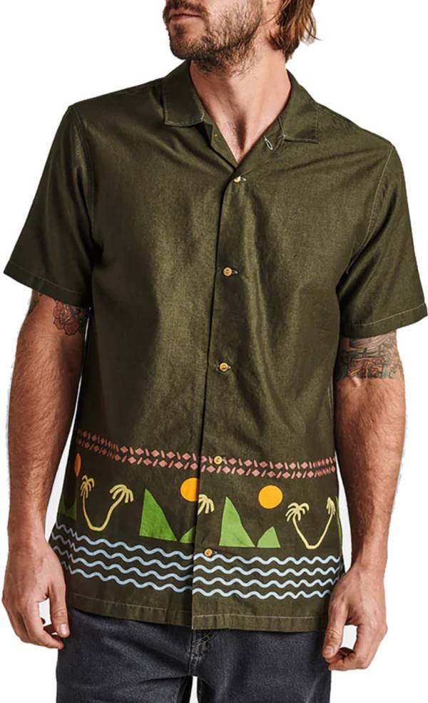 Gonzo Camp Collar Shirt - Island Time Dark Military