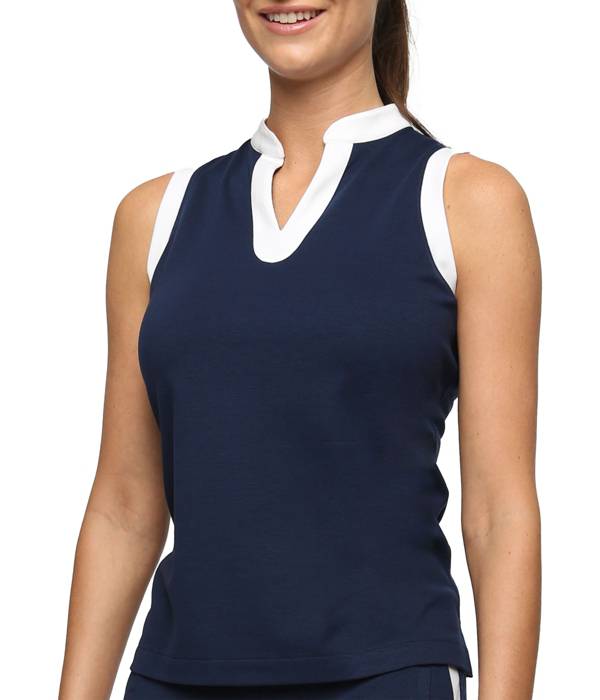 Belyn Key Women's Sleeveless Mandarin Golf Polo product image