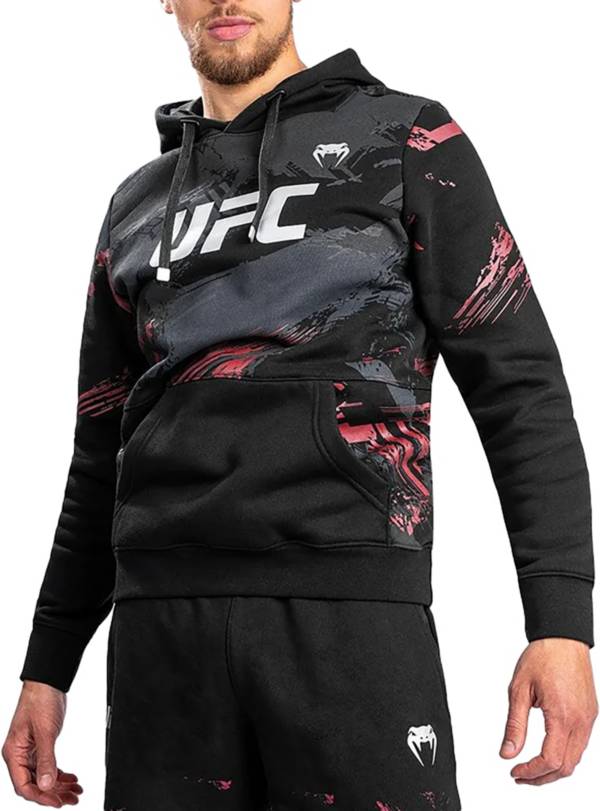 Ufc venum authentic fight week men's 2.0 pullover hoodie - black/red -  Skilspo