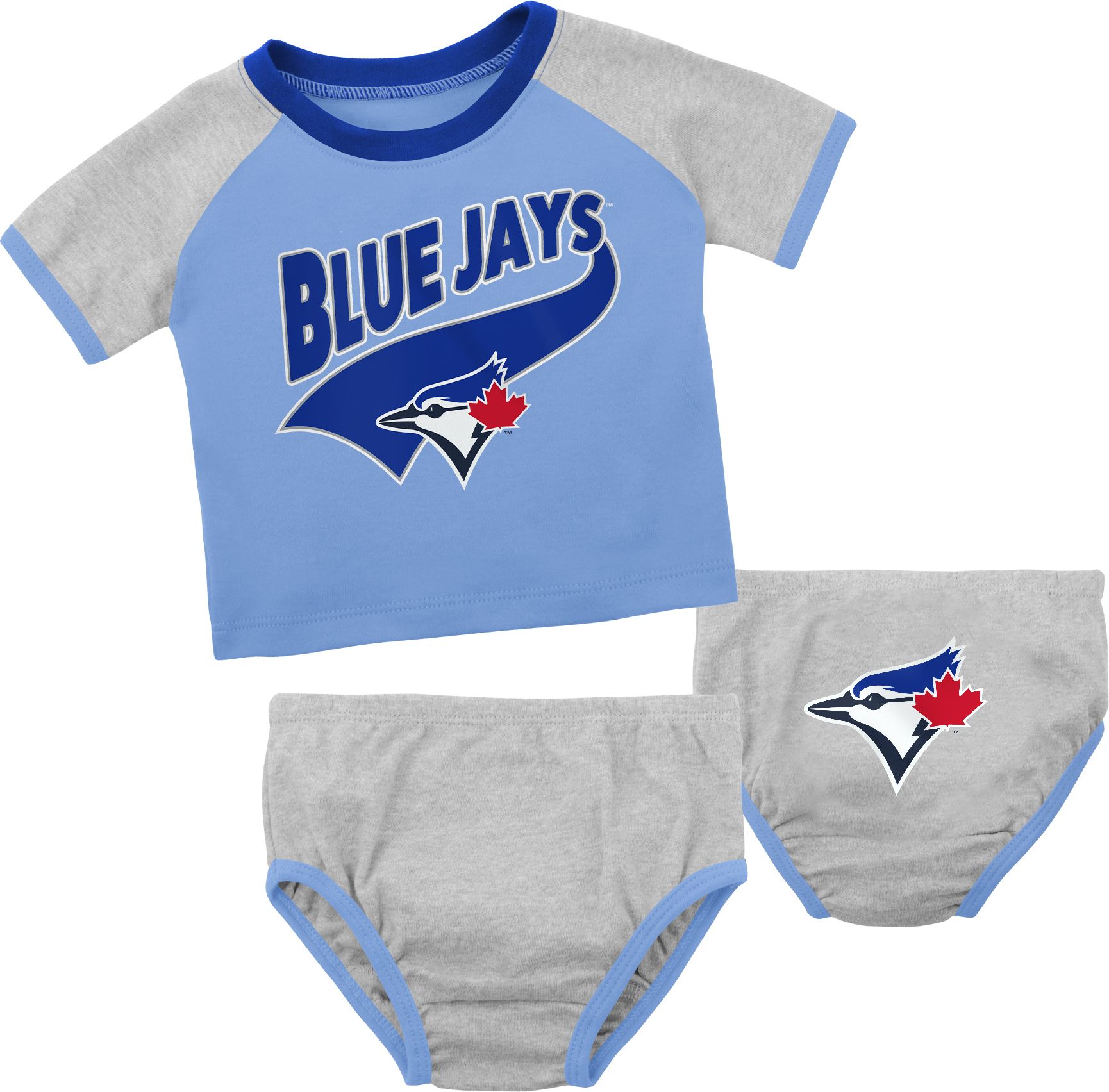 MLB Team Apparel Infant Toronto Blue Jays Blue Slugger Creeper product image