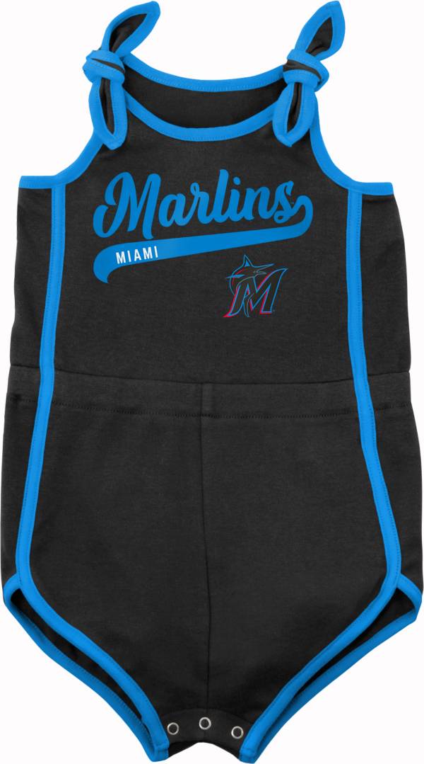 MLB Team Apparel Infant Miami Marlins Black Homerun Romper