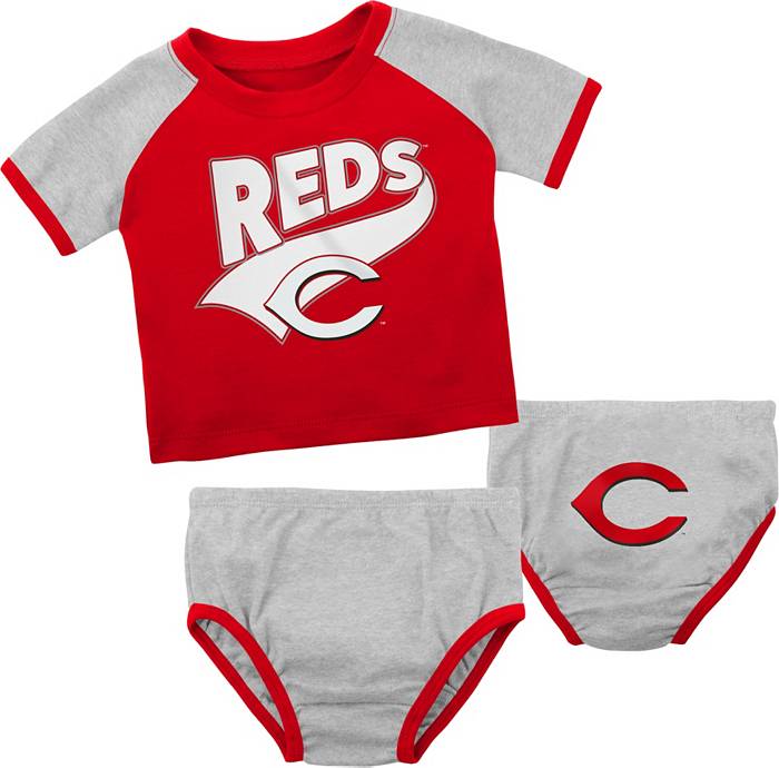 MLB Team Apparel Infant Cincinnati Reds Red Slugger Creeper
