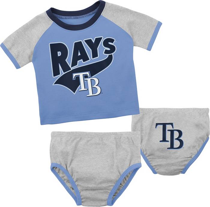 MLB Team Apparel Infant Tampa Bay Rays Blue Slugger Creeper