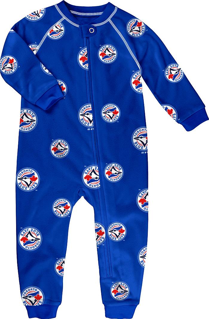 MLB Team Apparel Toddler Toronto Blue Jays Blue Raglan Zipper