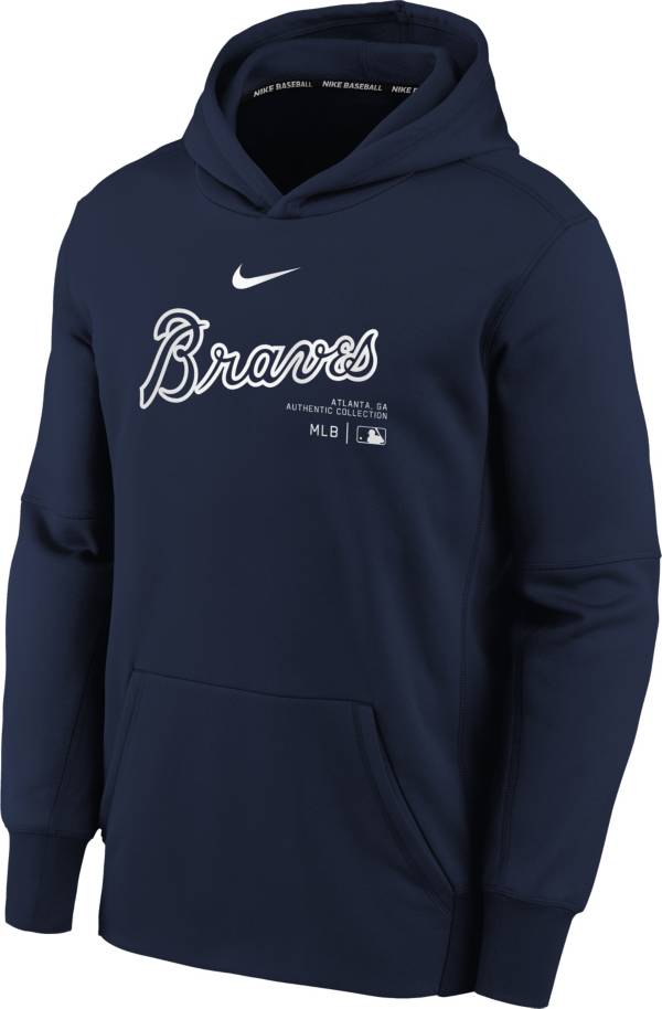 Atlanta Braves Authentic Collection Practice Women's Nike Dri-FIT MLB  Pullover Hoodie