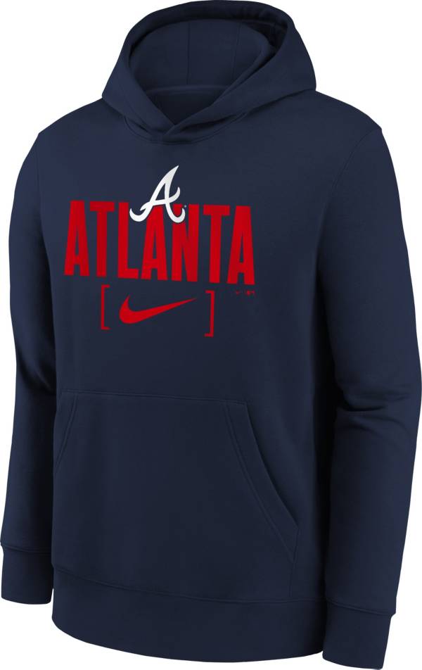 Atlanta Braves Nike Women's Alternate Logo Performance Pullover Hoodie -  Navy