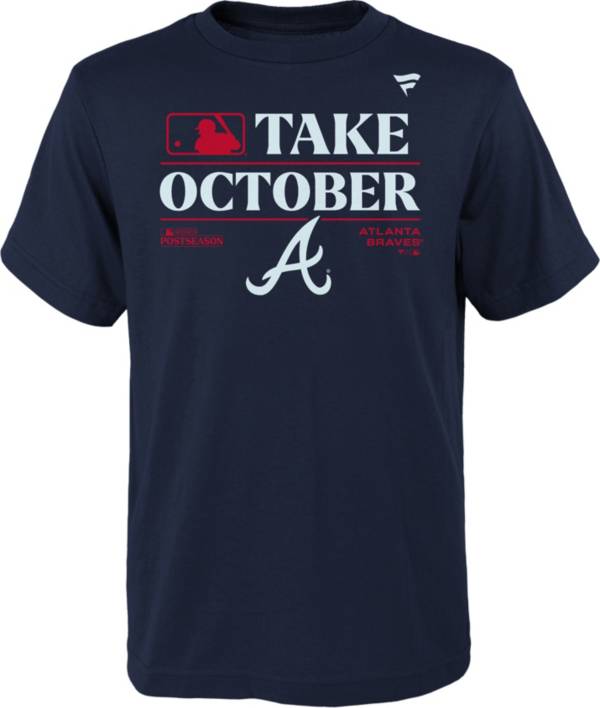 MLB Team Apparel Youth 2023 Postseason "Take October" Atlanta Braves Locker Room T-Shirt product image