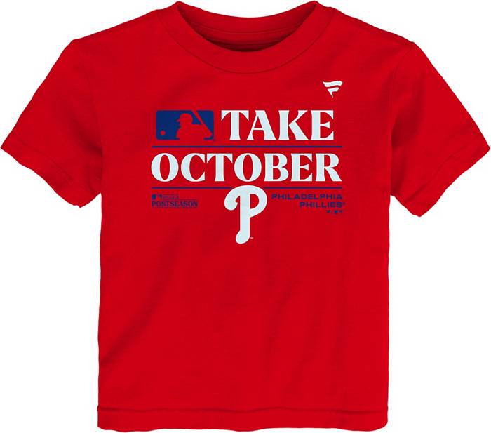 MLB Team Apparel Youth 2023 Postseason Take October Philadelphia Phillies  Locker Room T-Shirt