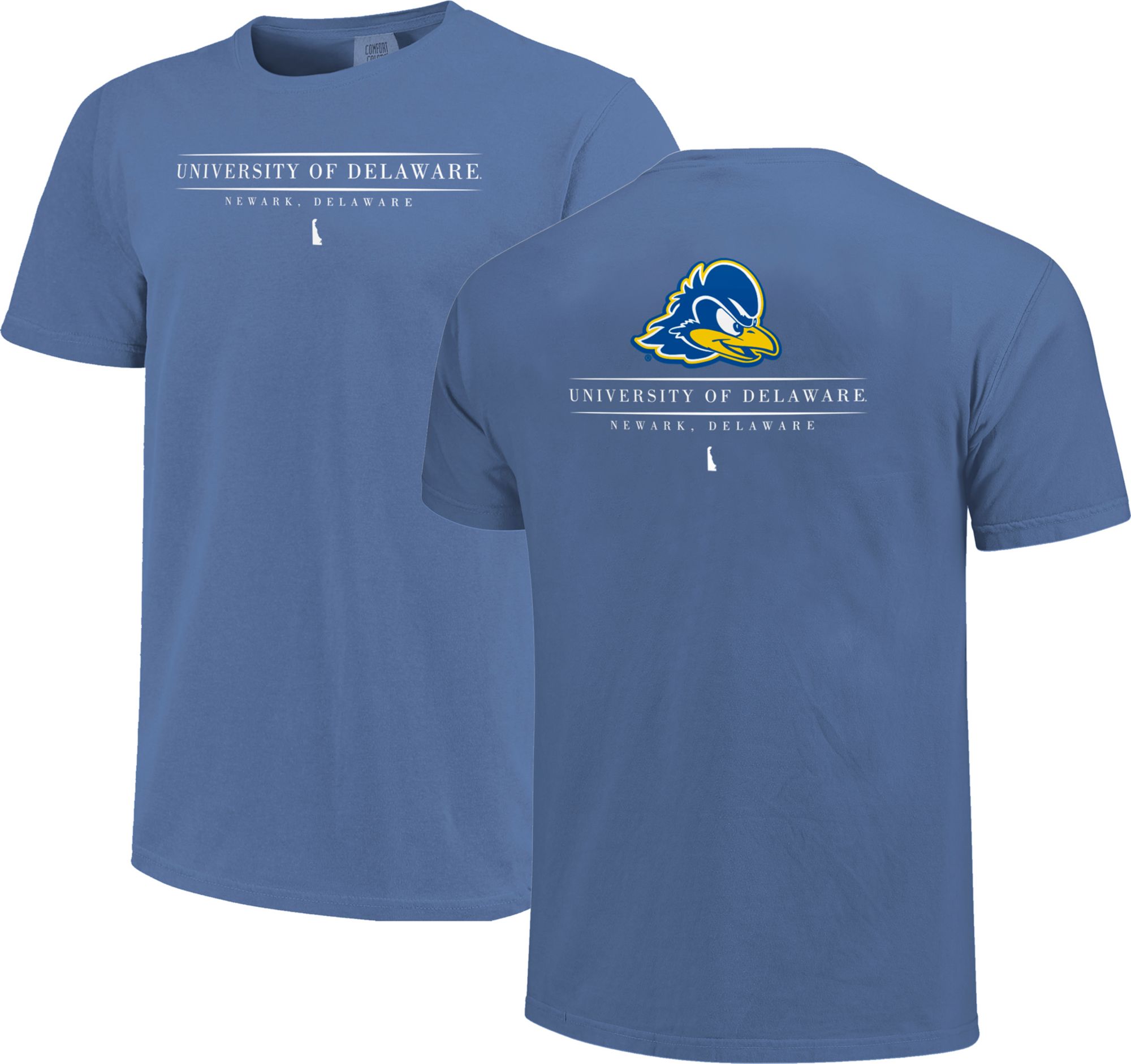 Image One Adult Delaware Fightin' Blue Hens Blue Jumbo Mascot T-Shirt product image