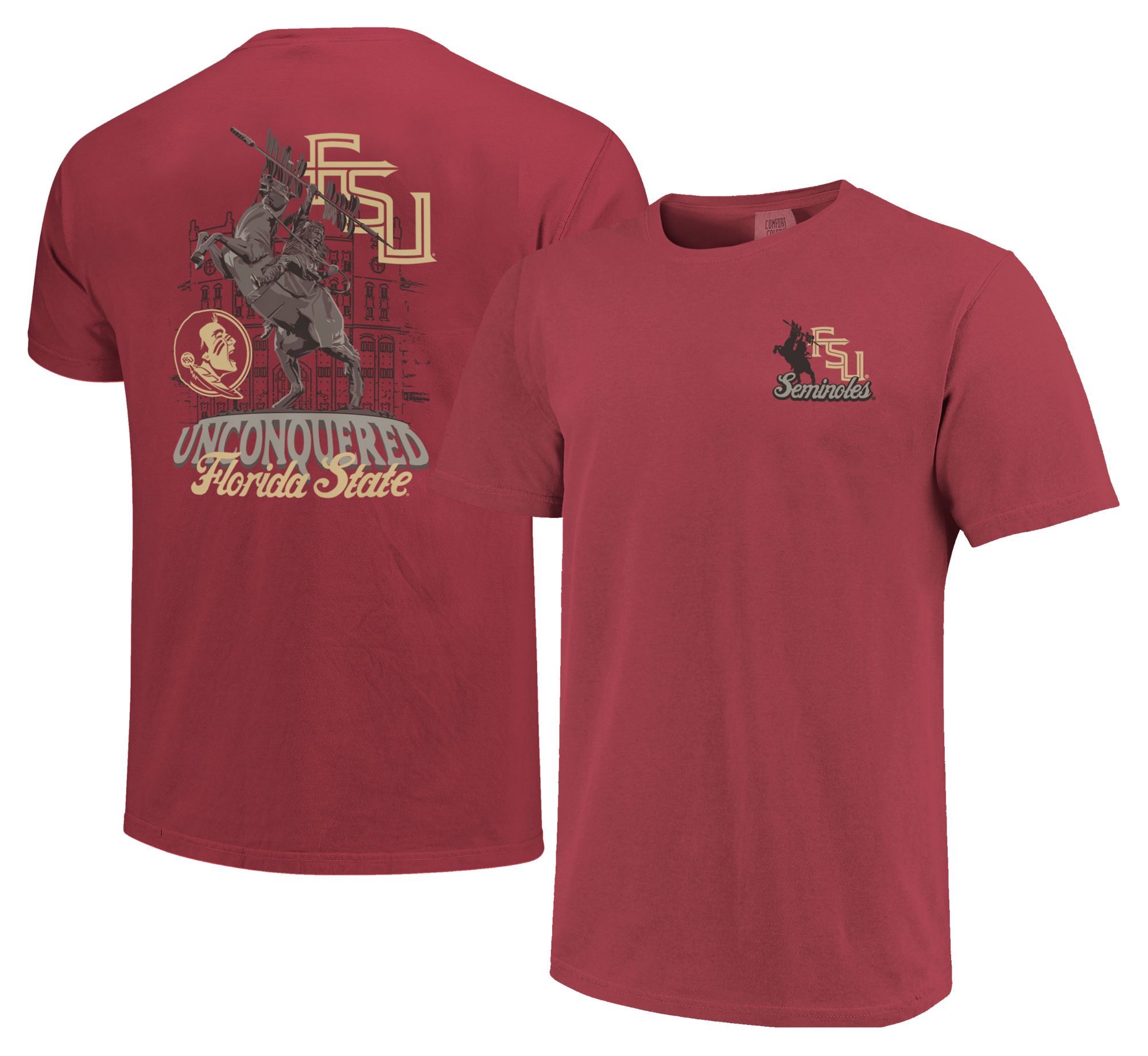 Image One Adult Florida State Seminoles Garnet Unconquered T-Shirt product image
