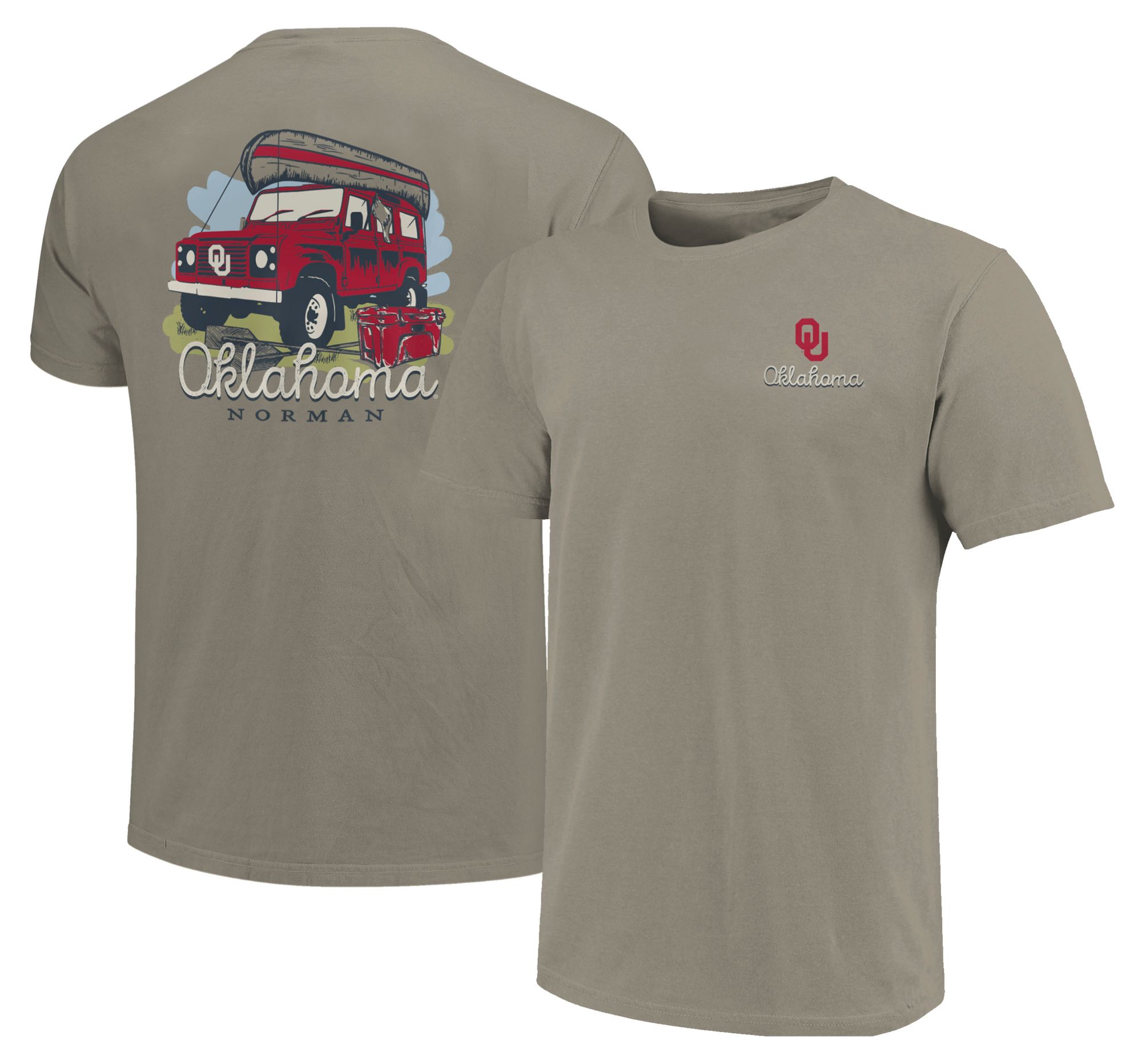 Image One Adult Oklahoma Sooners Grey Springtime Adventure T-Shirt product image