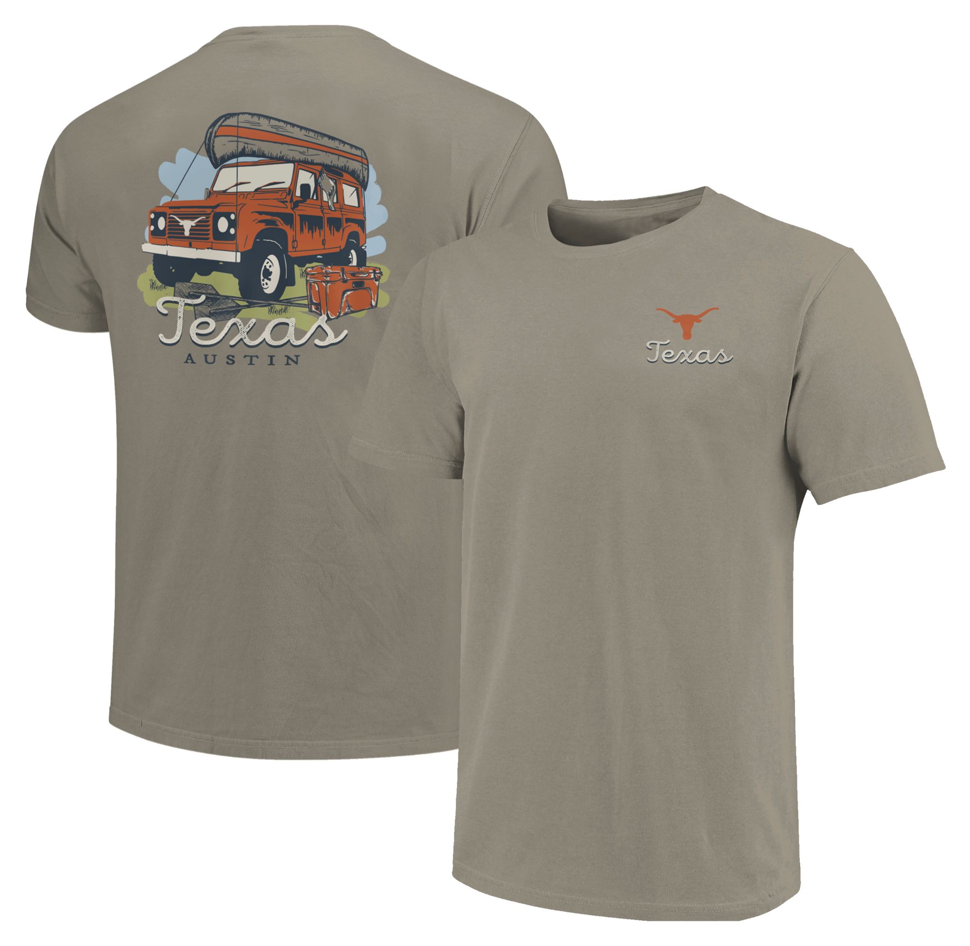 Image One Adult Texas Longhorns Grey Springtime Adventure T-Shirt product image
