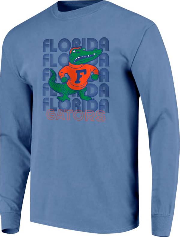 Retro Brand The Victory Men's Florida Gators Blue Tim Tebow Ring of Honor Name and Numbers T-Shirt, Medium