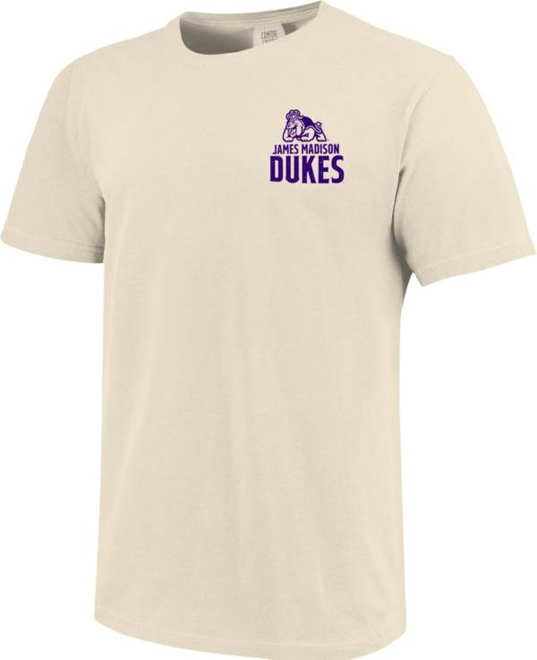 Image One Men's James Madison Dukes Ivory Mascot Local T-Shirt | Dick's ...