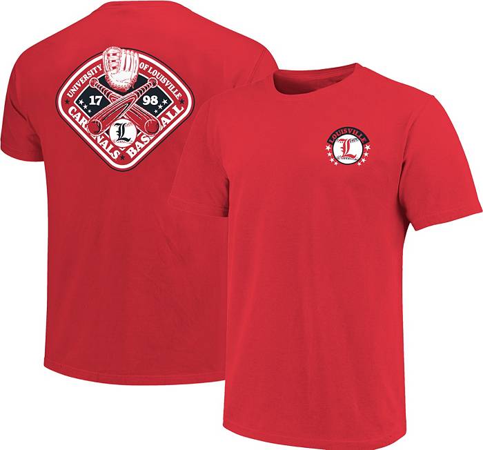 Image One Men's Louisville Cardinals Baseball Cardinal T-Shirt