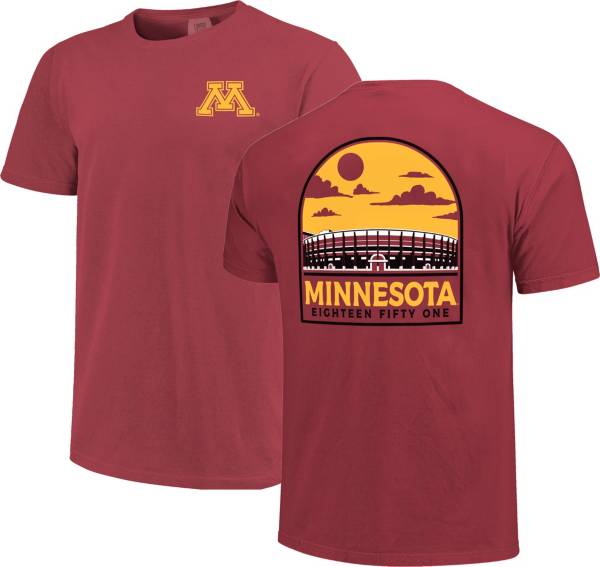 Men's Colosseum White Minnesota Golden Gophers Arch & Logo Crew Neck  Sweatshirt