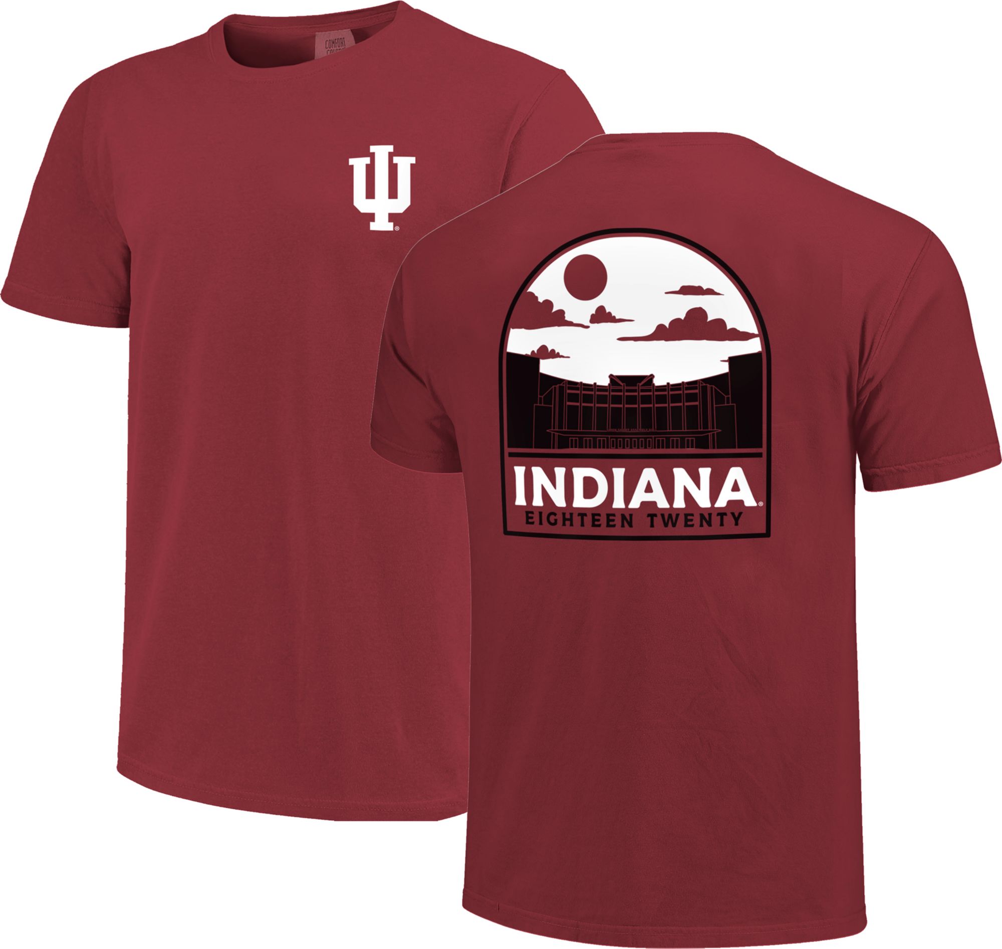 Image One Men's Indiana Hoosiers Red Campus Arch T-Shirt