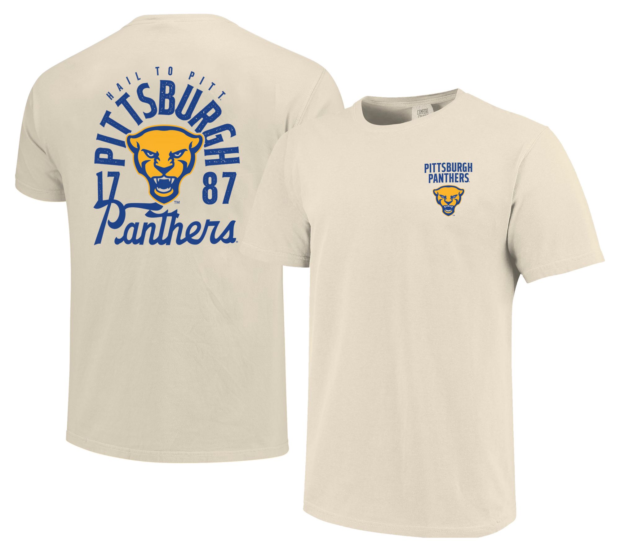 Image One Men's Pitt Panthers Ivory Mascot Local T-Shirt product image