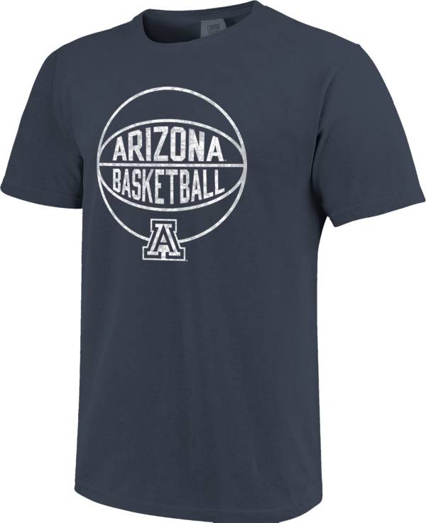 Image One Men's Arizona Wildcats Navy Grunge Basketball T-Shirt product image