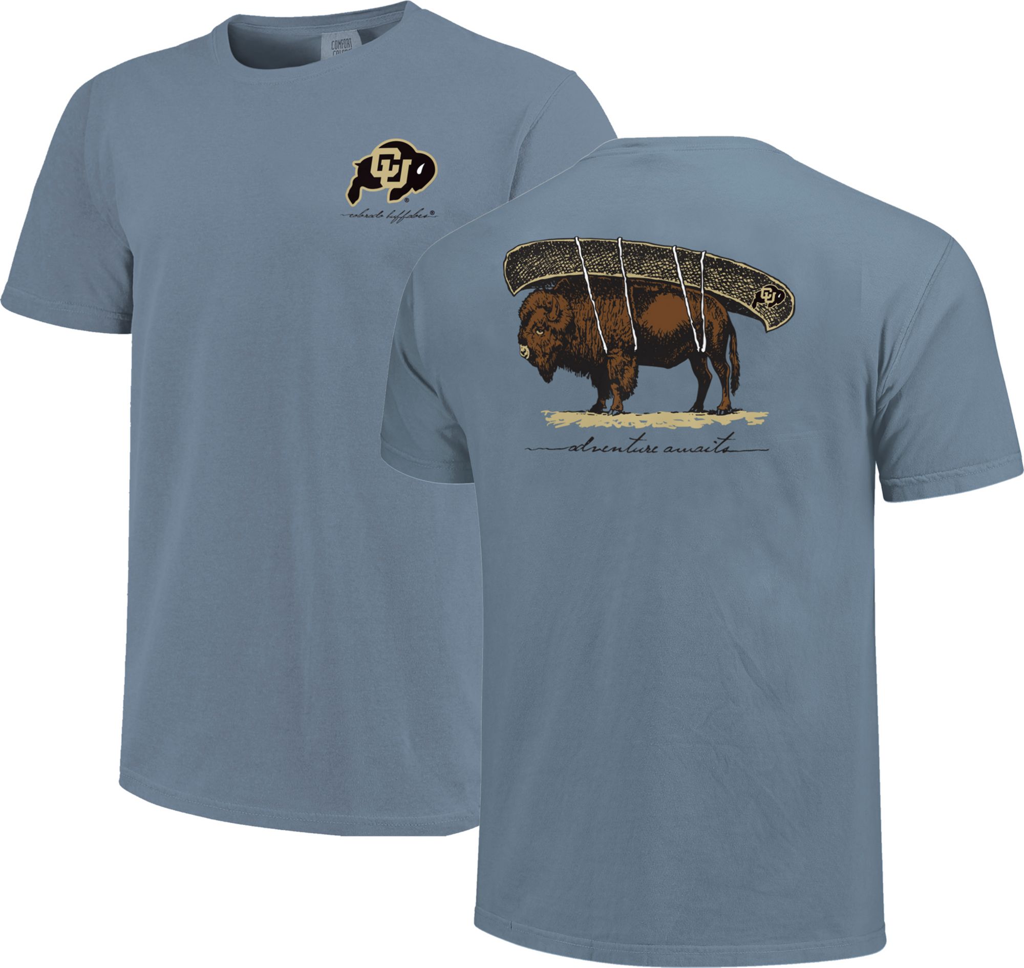 Image One Adult Colorado Buffaloes Ice Blue Adventure T-Shirt product image