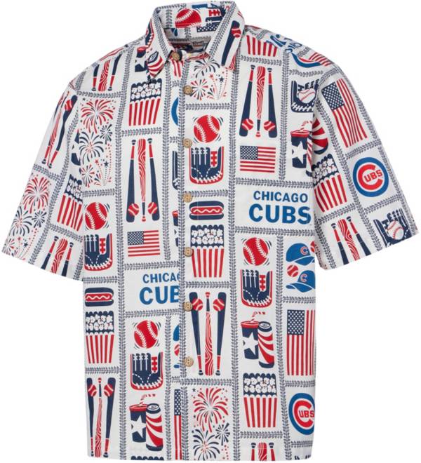 Chicago Cubs Football Sport Team Button-Down Short-Sleeve Hawaiian