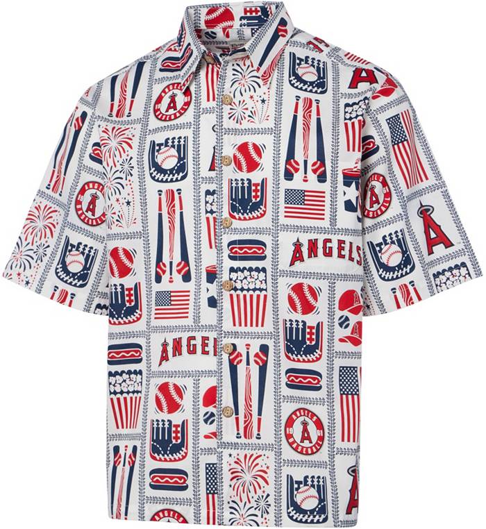 Men's Chicago Cubs Reyn Spooner White Americana Button-Up Shirt