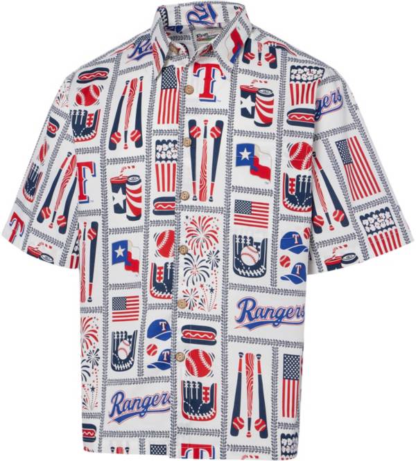 Reyn Spooner Men's  Texas Rangers White Americana Button Down Shirt product image