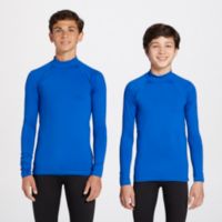 reebok men's cold weather compression mock neck long sleeve shirt