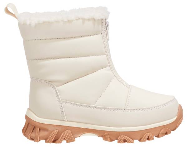 White waterproof cheap winter boots