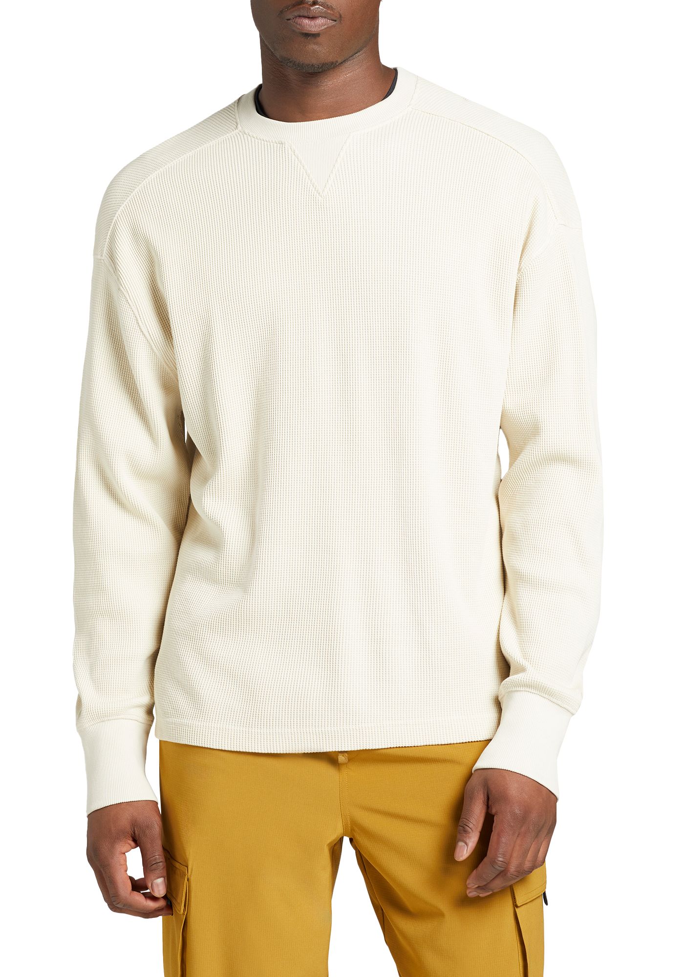Waffle crew neck long sleeve new arrivals