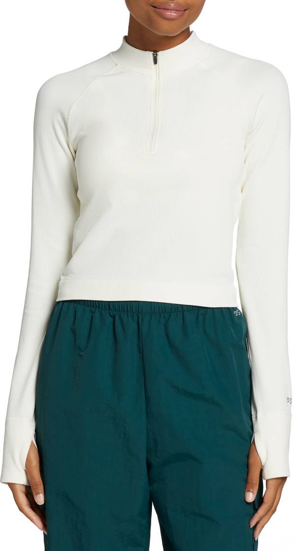 DSG Women's 1/4 Zip Long Sleeve Pullover Size Medium. Color Aqua