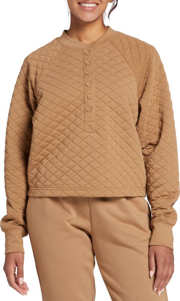 DSG Women's Quilted Meet and Greet Henley Sweatshirt