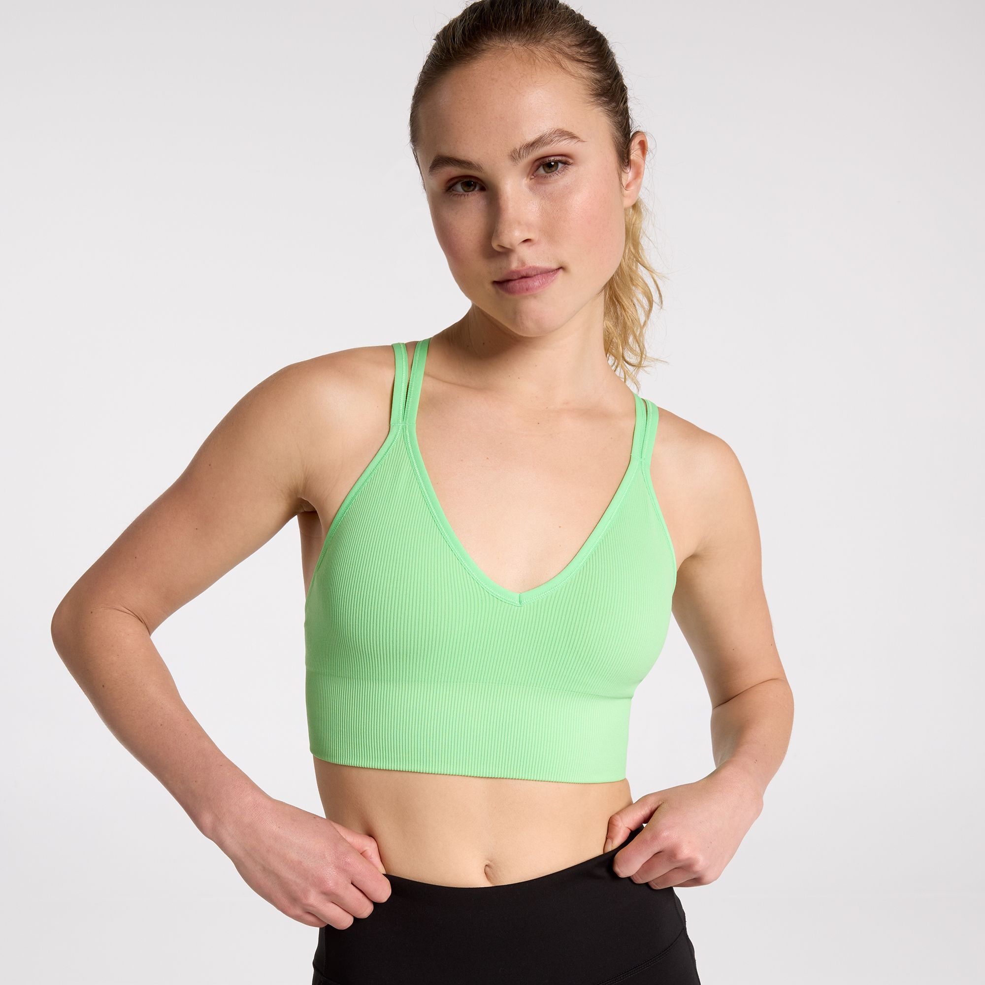 Dicks Sporting Goods Women's Seamless Strappy Bra (Hyper Lime)