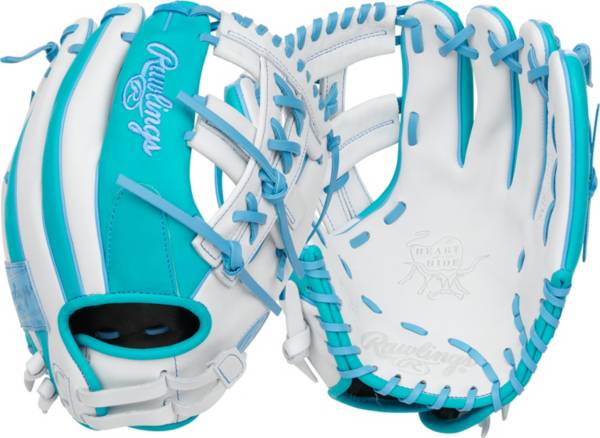 Teal sale softball glove